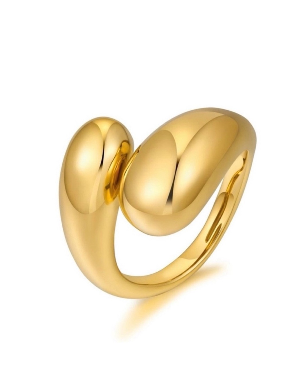 House of Harlow 1960 14k Gold Plated Wrap Ring Size 7 NIB $50